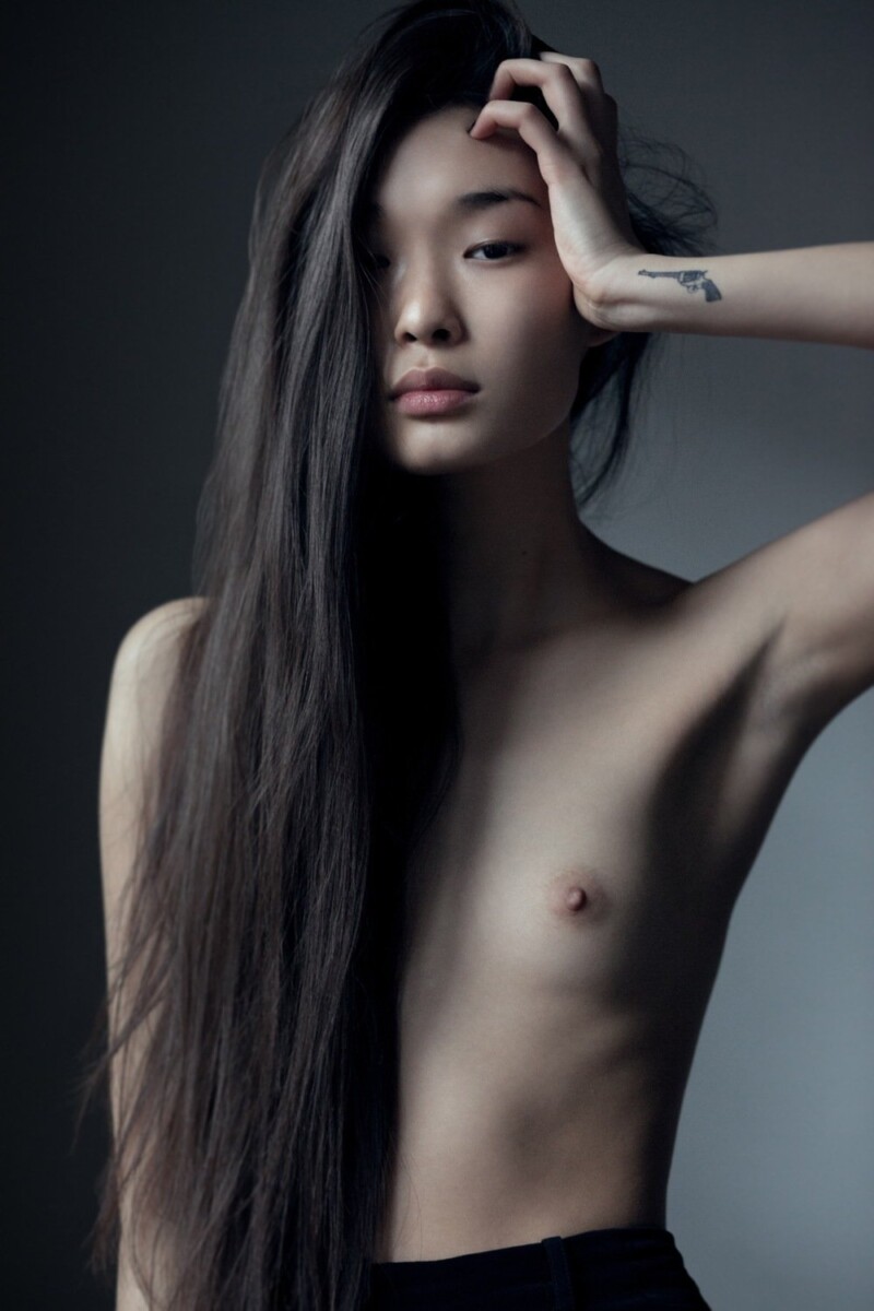 Asian model nude photoshoot